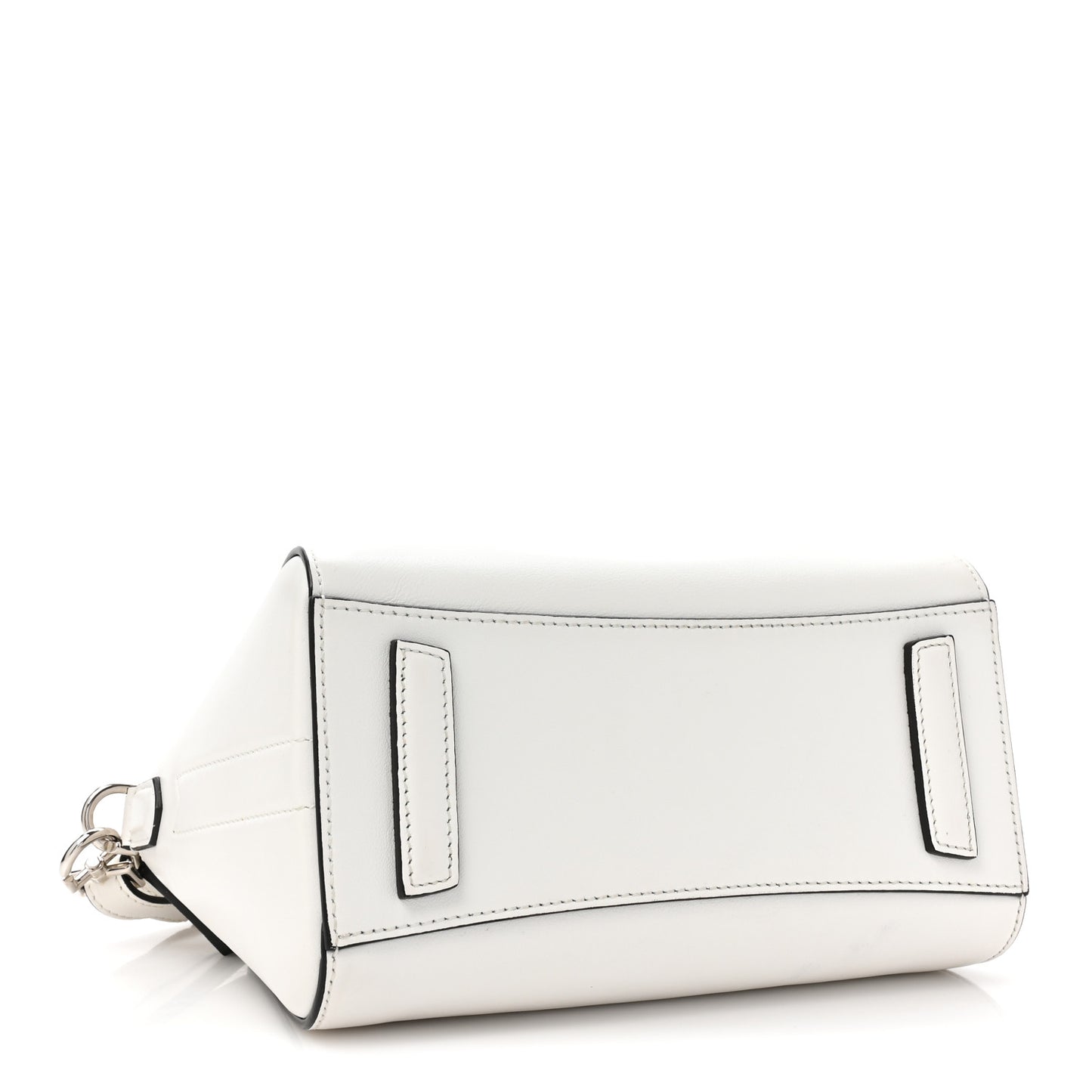 Calfskin Signature Logo Small Antigona White