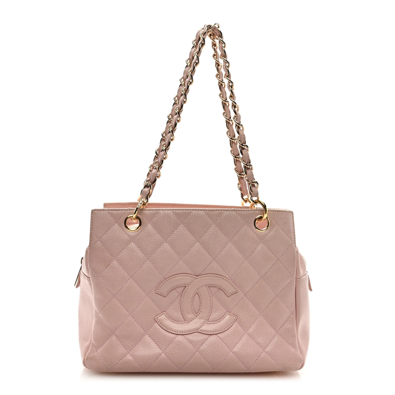 Chanel Caviar Quilted Petit Timeless Shopping Tote PTT Pink 1 of 13