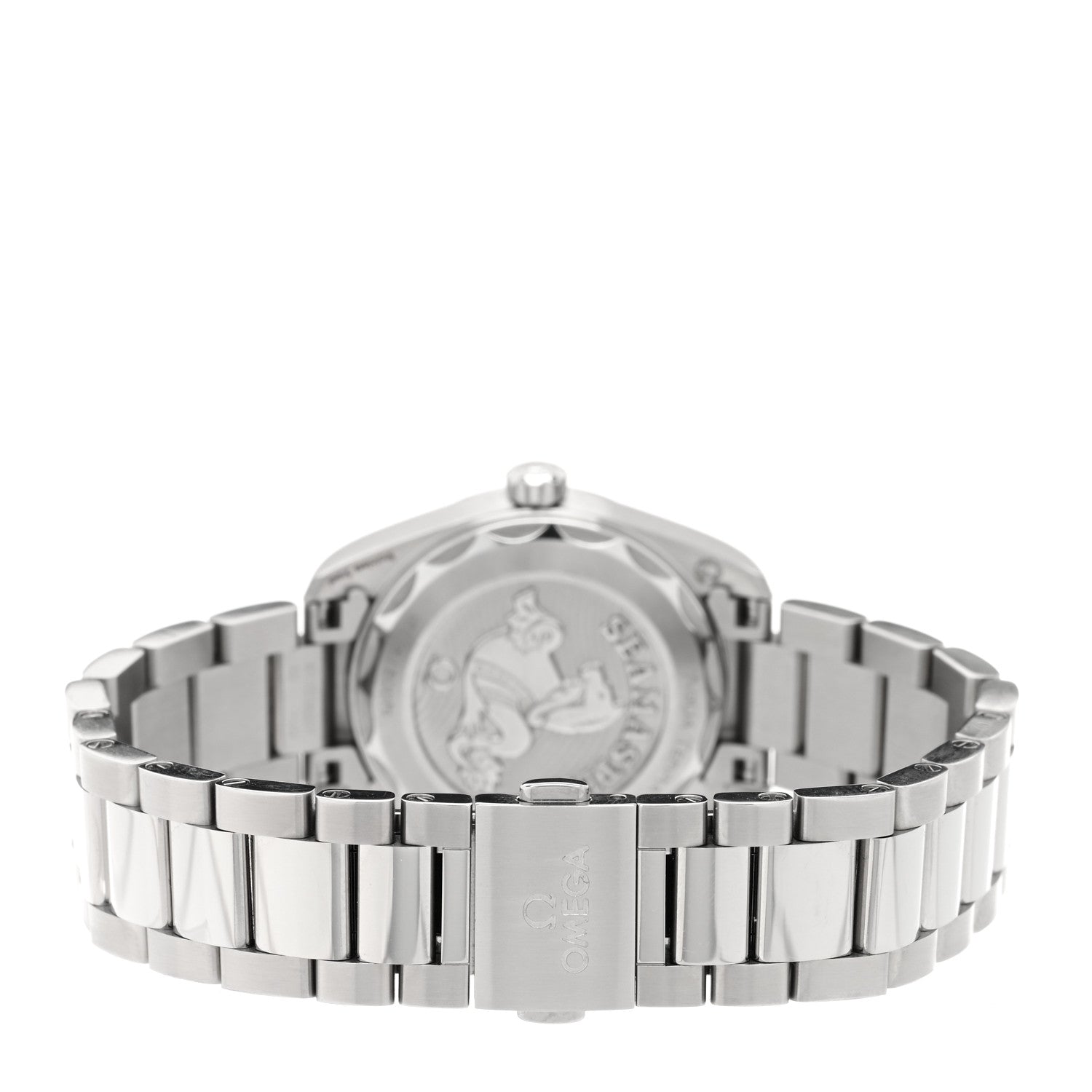 Omega Stainless Steel Diamond 28mm Seamaster Aqua Terra 150M Quartz Watch Black 3 of 5
