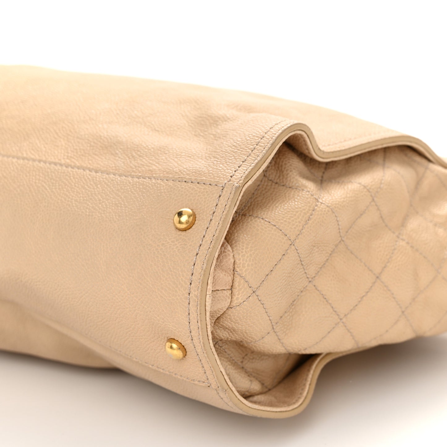 Caviar Large Edy Reissue Tote Beige