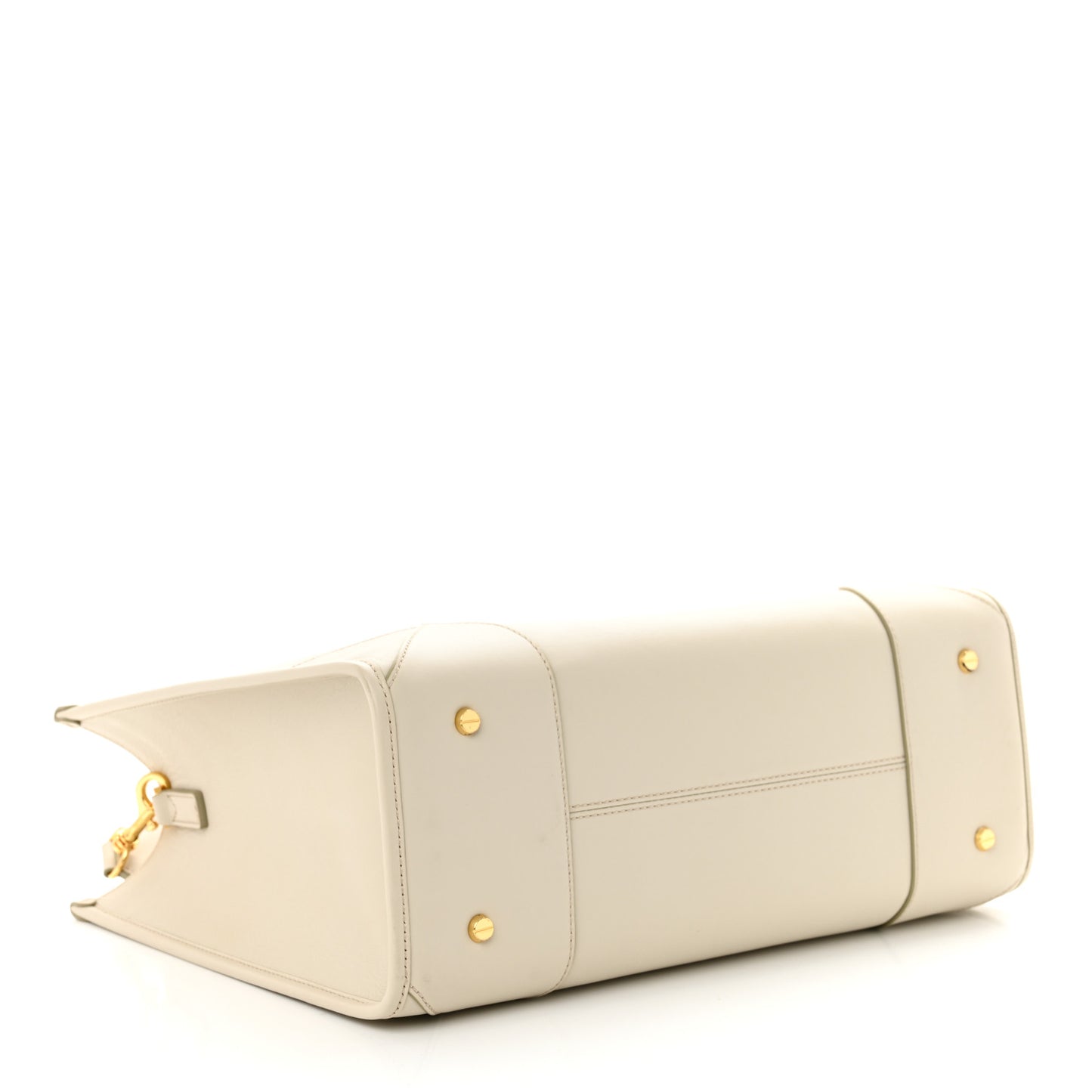 Calfskin Large Munchen Tote White