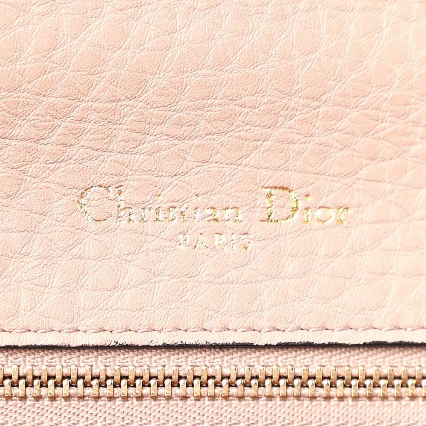 Grained Calfskin Medium Diorama Flap Bag Nude