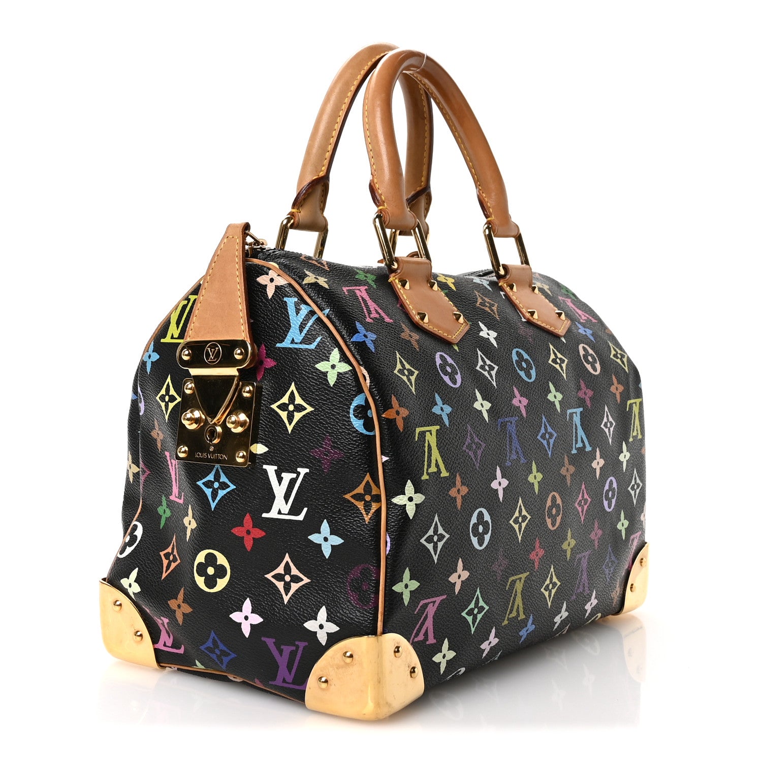 Louis Vuitton Monogram Multicolor Speedy 30 Black 3 of 11