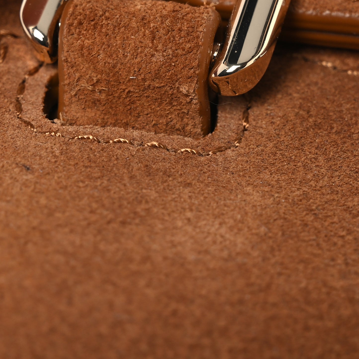 Suede Calfskin Mini Alix Hunter Crossbody Bag Cinnamon