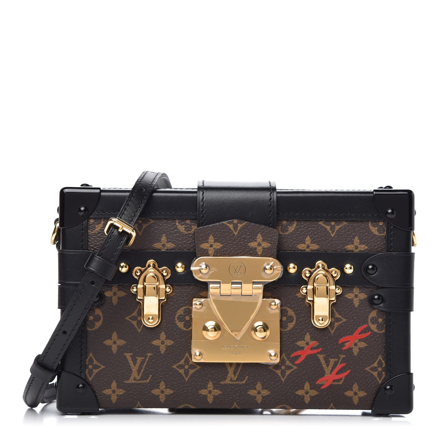 Louis Vuitton Monogram Petite Malle Black 1 of 10