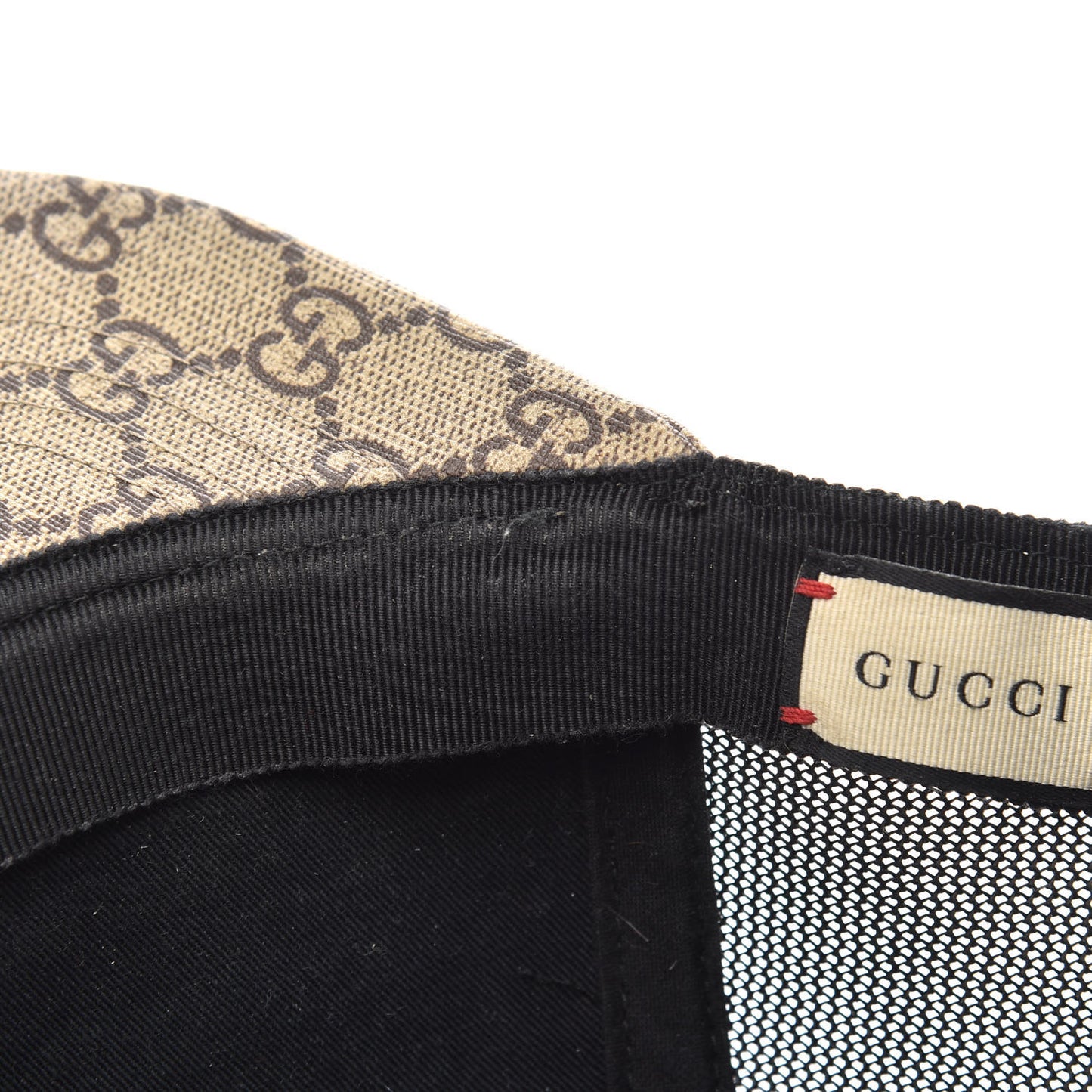 GG Supreme Monogram Tiger Print Baseball Hat XL Beige