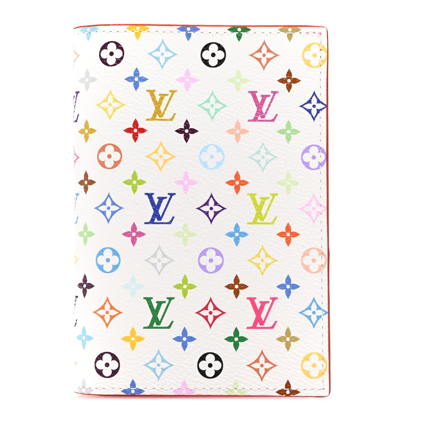 LV X TM Monogram Multicolor Passport Cover White