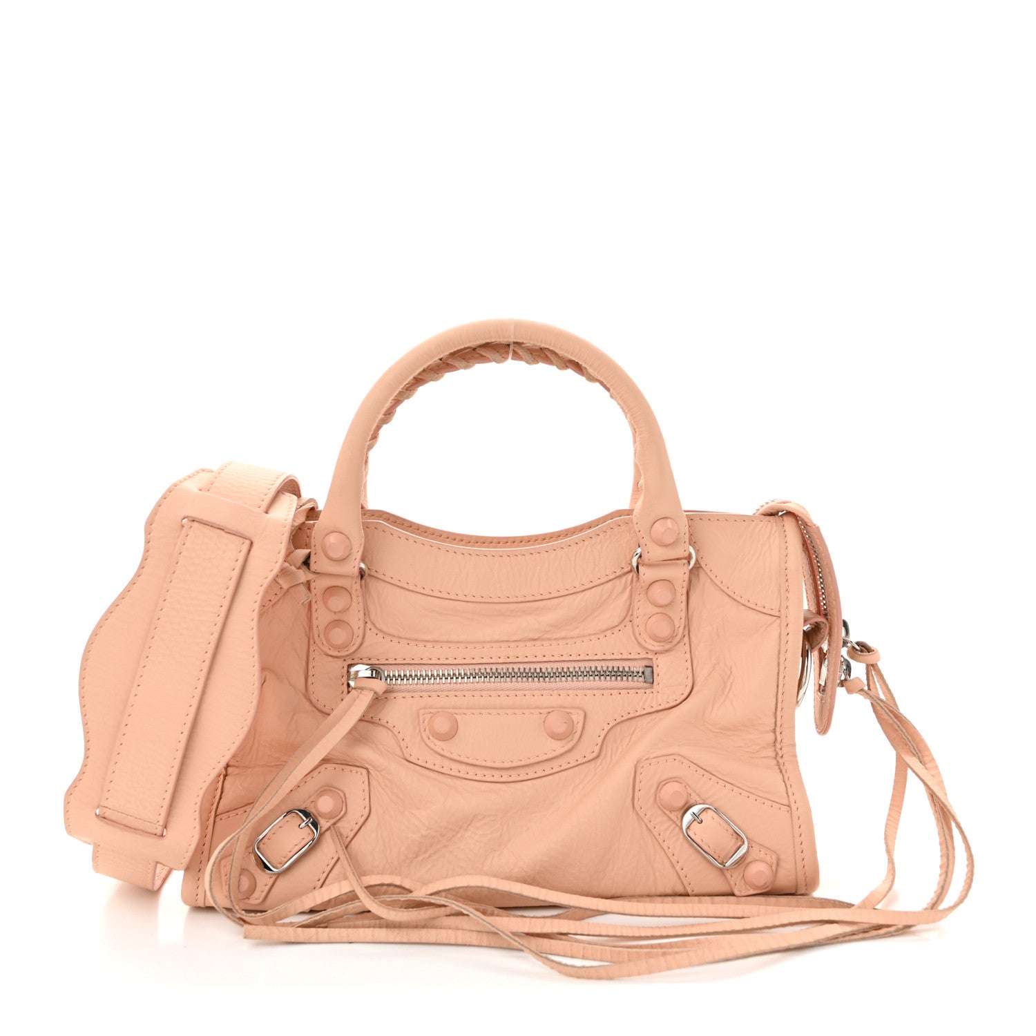 Balenciaga Matte Goatskin Rubber Covered Classic Hardware Mini