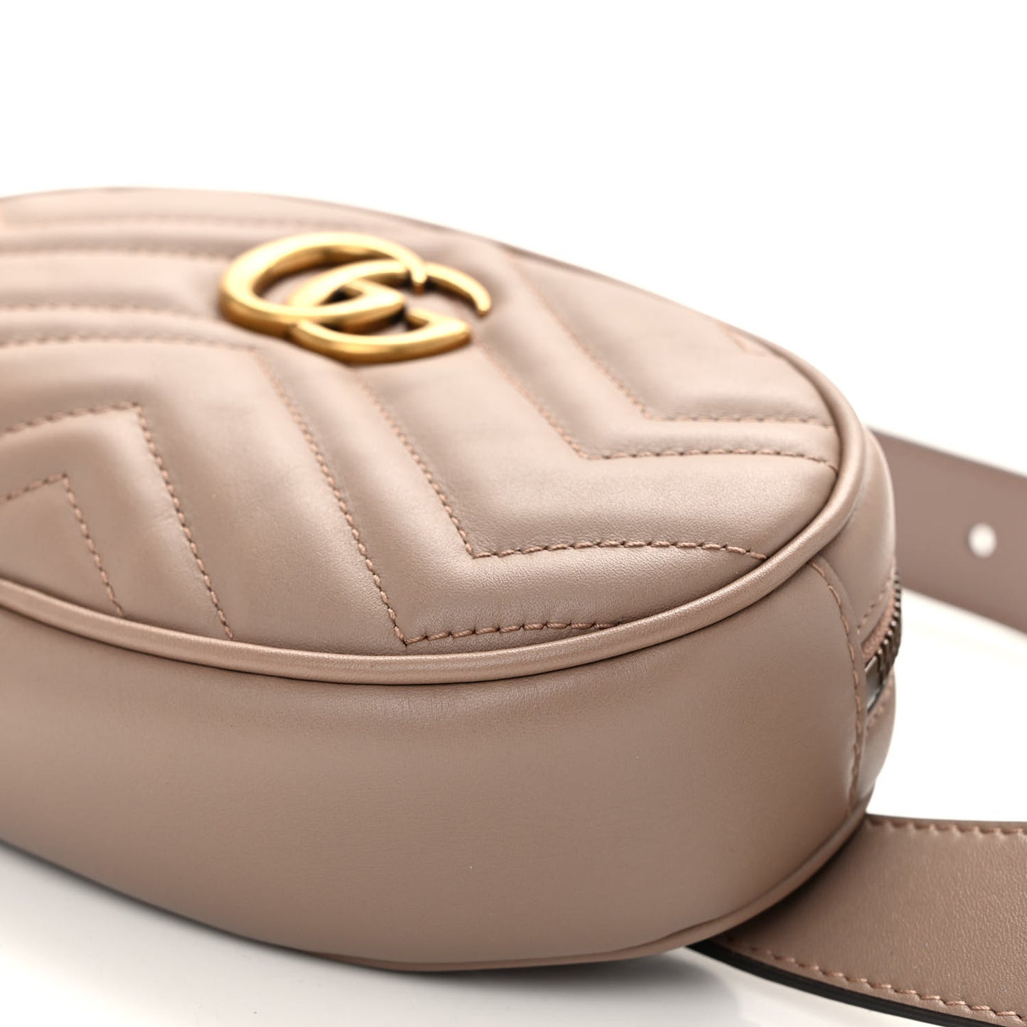 Calfskin Matelasse GG Marmont Belt Bag 95 38 Porcelain Rose