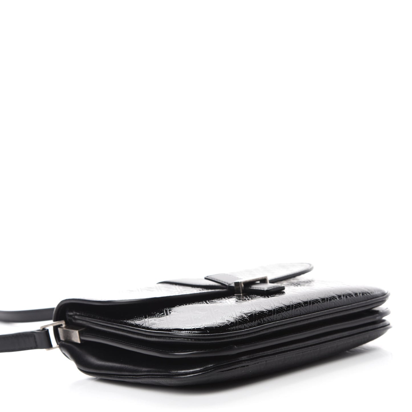 Patent Embossed Small Le Monogramme Satchel Black