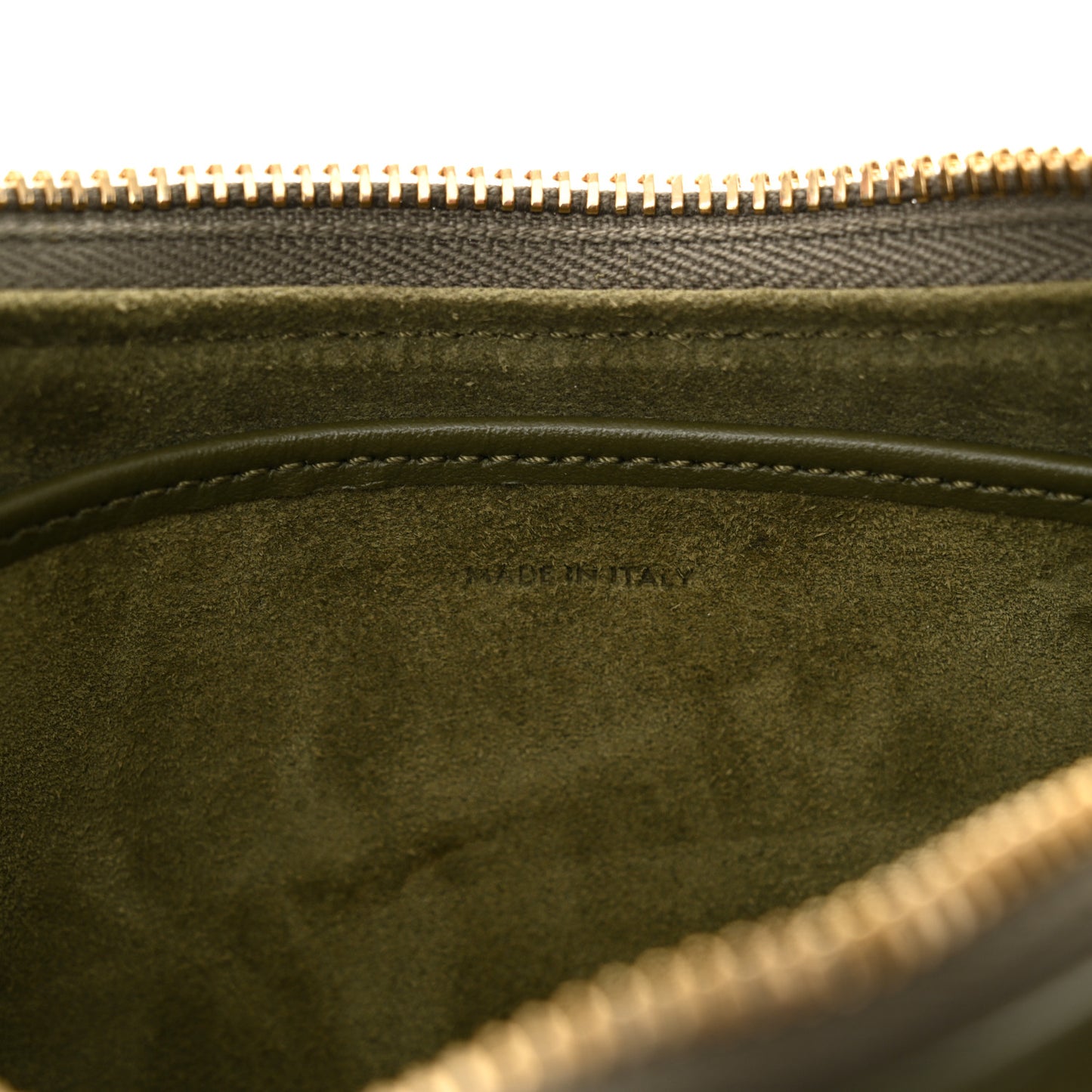 Smooth Calfskin Medium Strap Ava Shoulder Bag Dark Olive