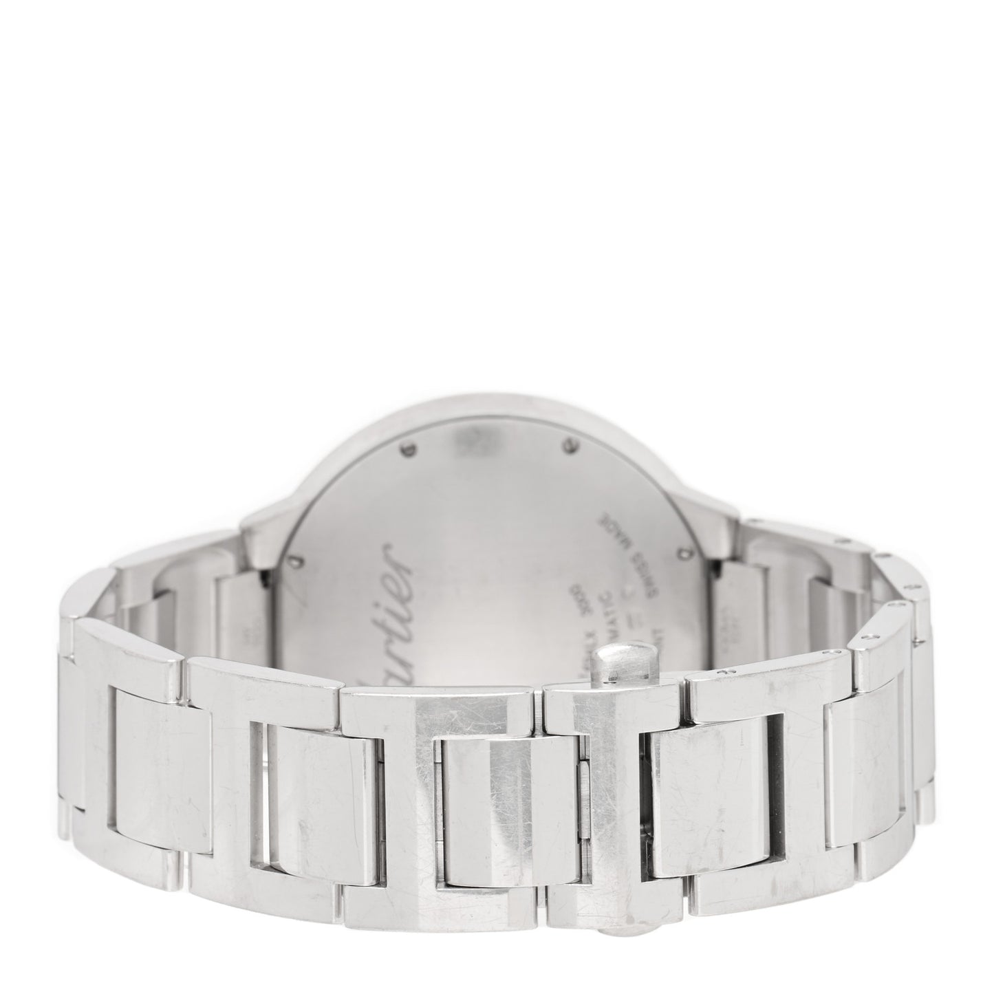 18K White Gold Diamond Pave Bezel 42mm Ballon Bleu De Cartier Automatic Watch