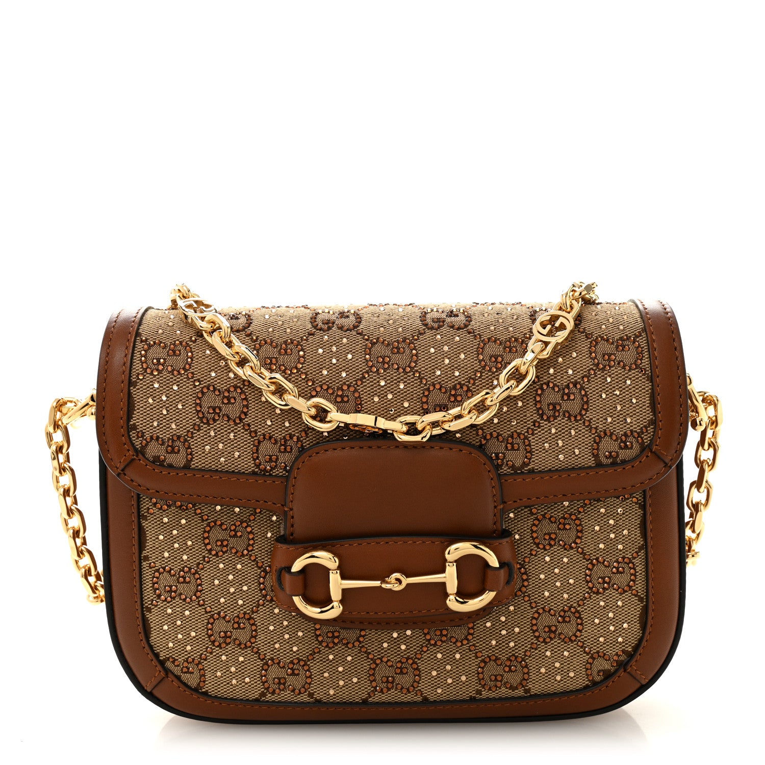 GUCCI ゴールド パーティーバッグ Gucci Gold Quilted Leather and Imitation Pearl 2.0 Marmont Mini