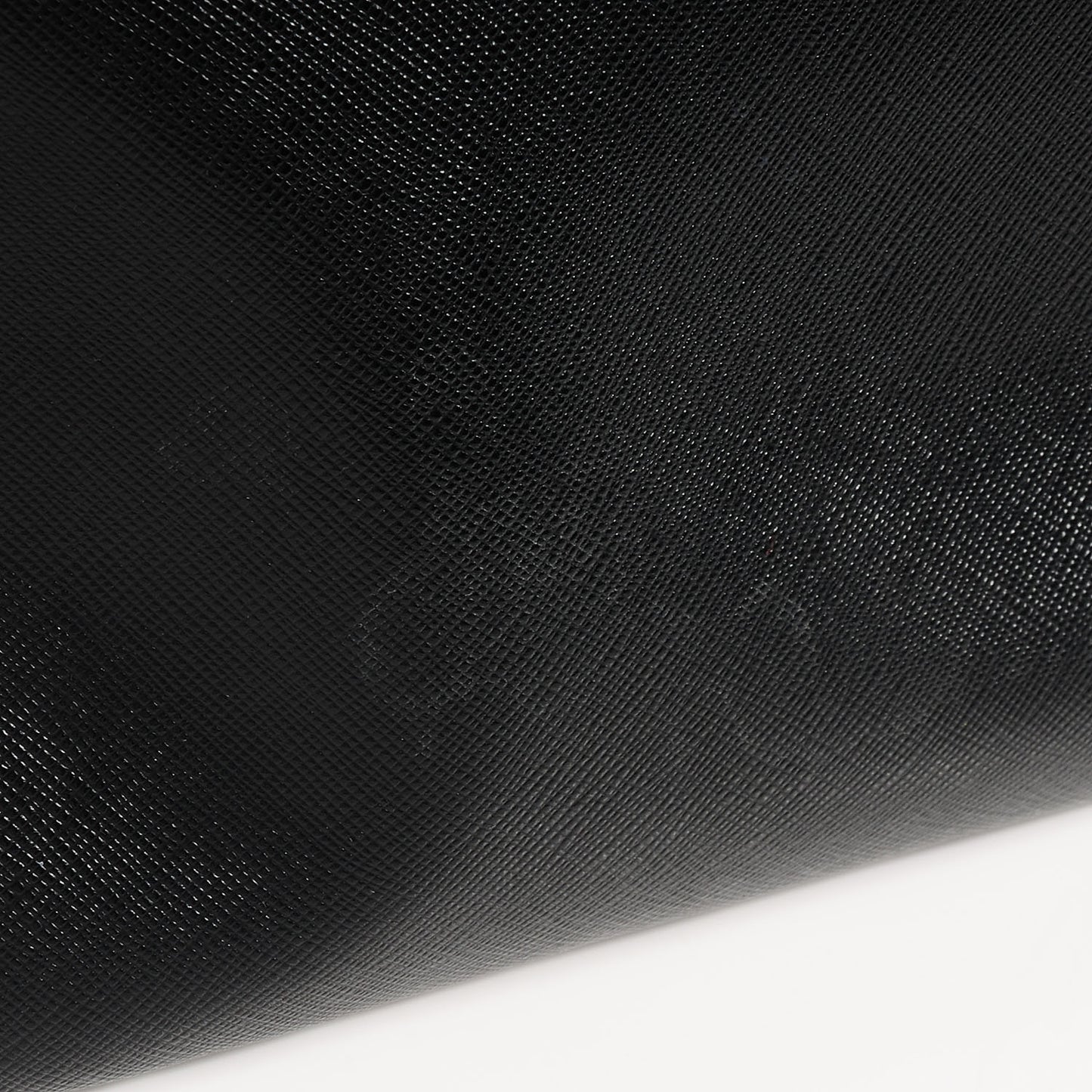 Saffiano Lux Double Zip Medium Tote Nero Black