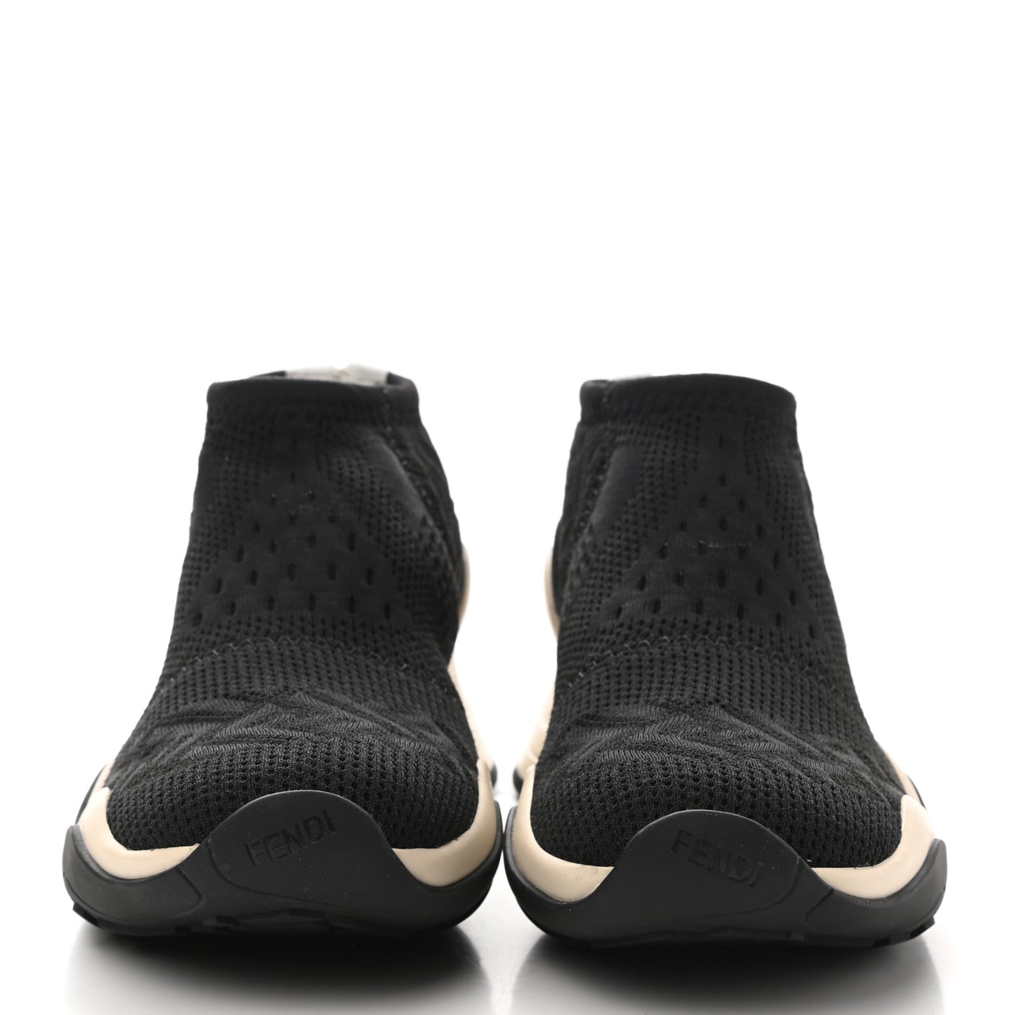Technical 3D Mesh Womens FFluid Zip Up Sneakers 38 Black