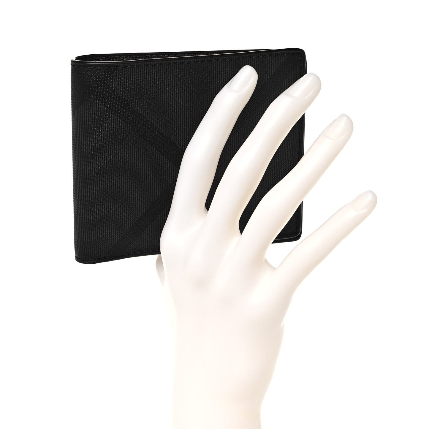 London Check Bi-Fold Wallet Charcoal