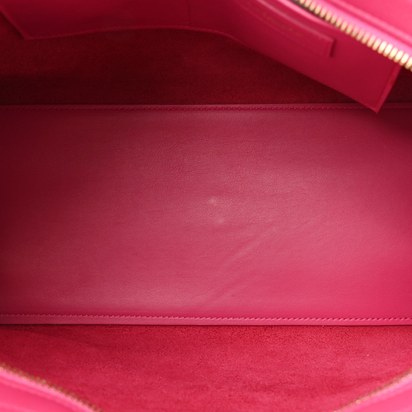 Calfskin Small Classic Y Cabas Fuchsia