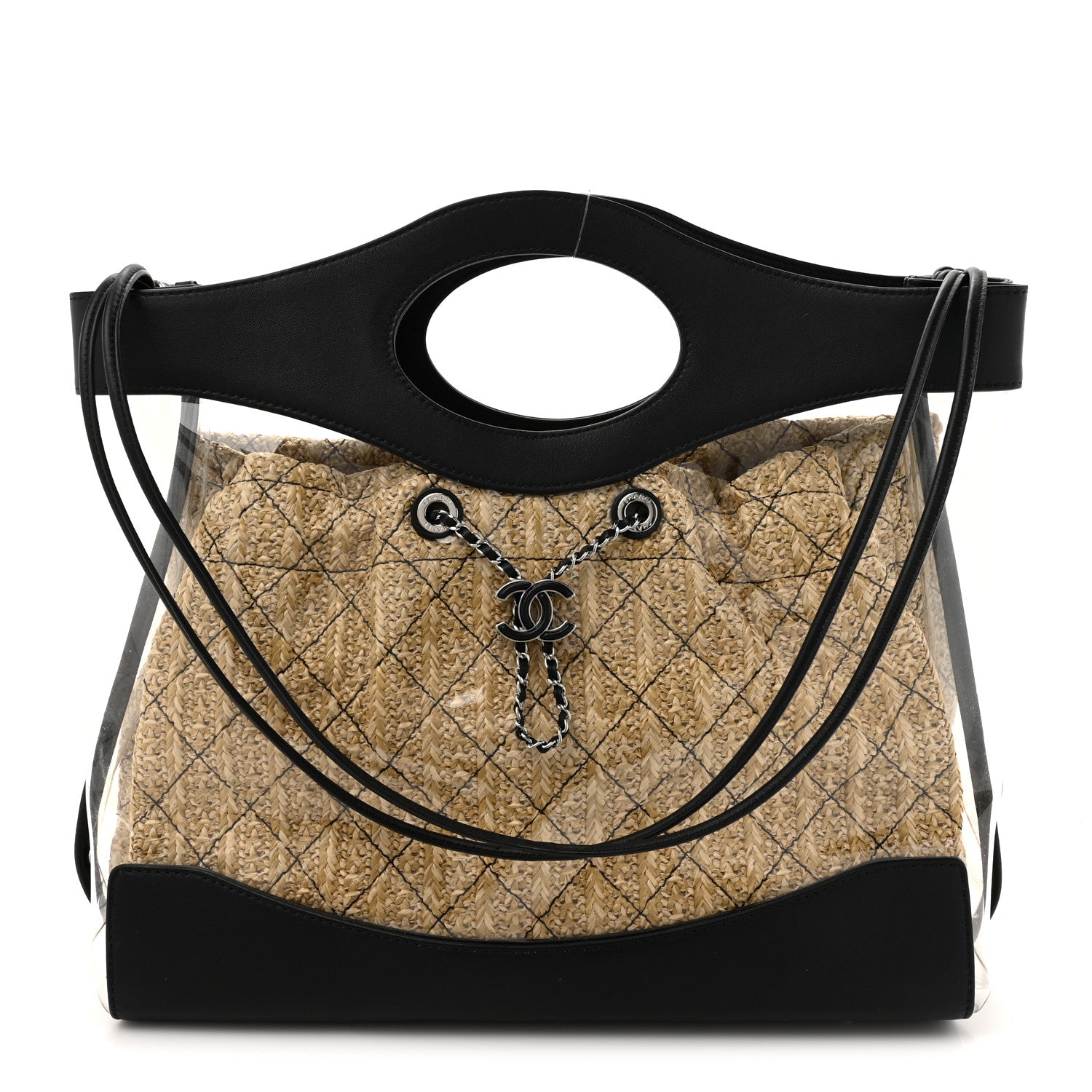 Chanel Calfskin PVC Quilted Chanel 31 Bag Black 1 of 14