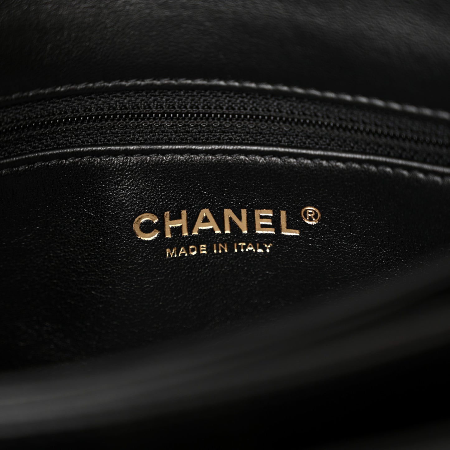 Lambskin Quilted On And On Small Chain Flap Black