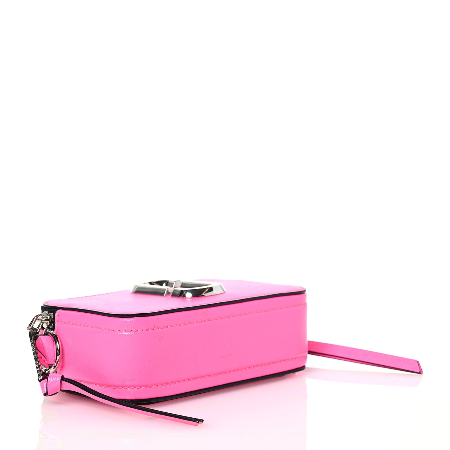 Saffiano Small Snapshot Camera Bag Bright Pink