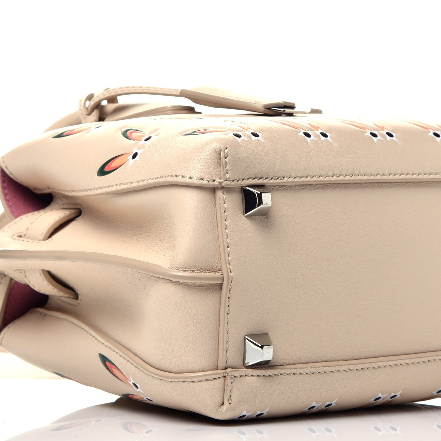 Lambskin Star Eyed Bunny Mini Milla Tote Natural