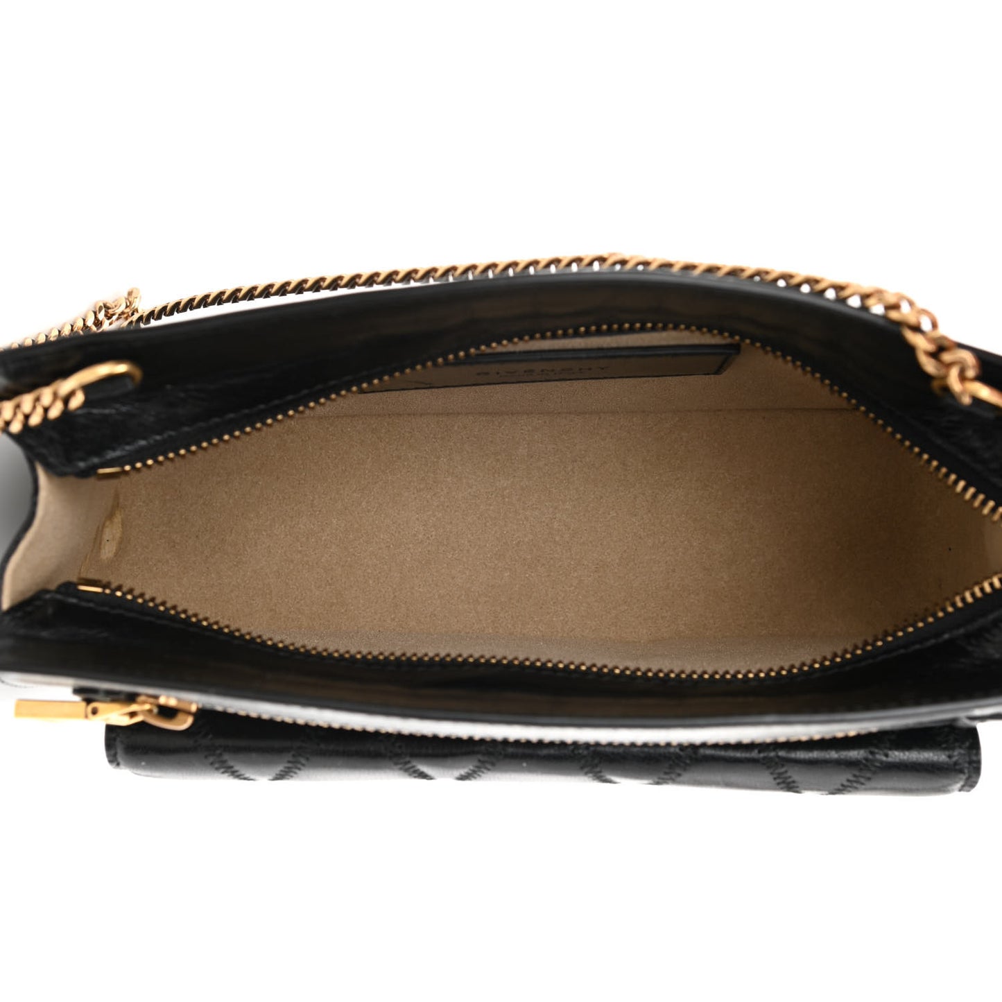 Goatskin Diamond Quilted Pocket Crossbody Black
