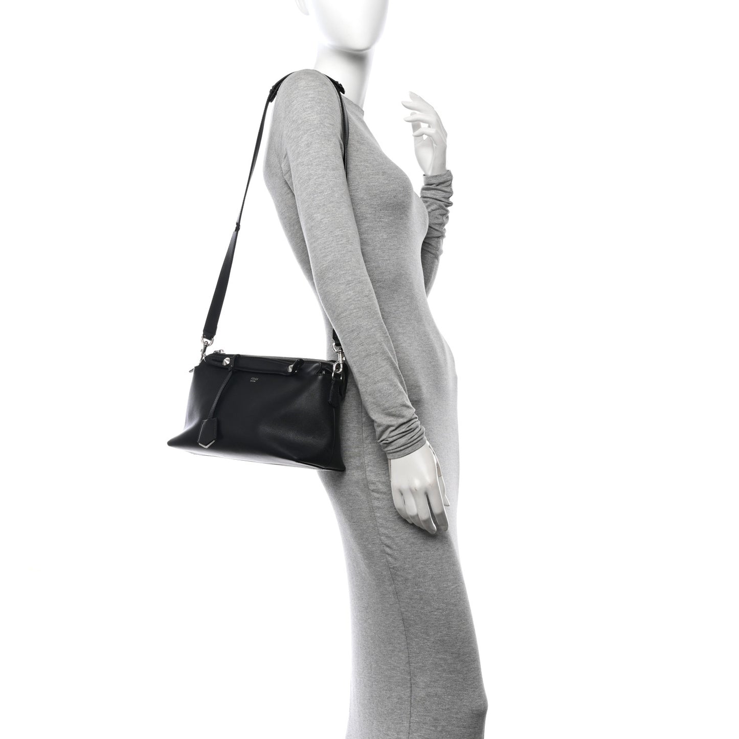 Vitello Dolce Medium By The Way Boston Bag Black