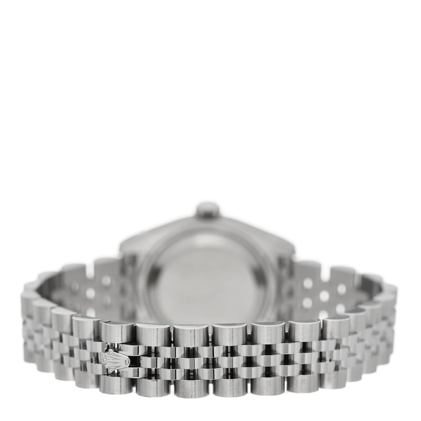 Stainless Steel 18K White Gold Diamond 26mm Oyster Perpetual Datejust Watch Black 179174