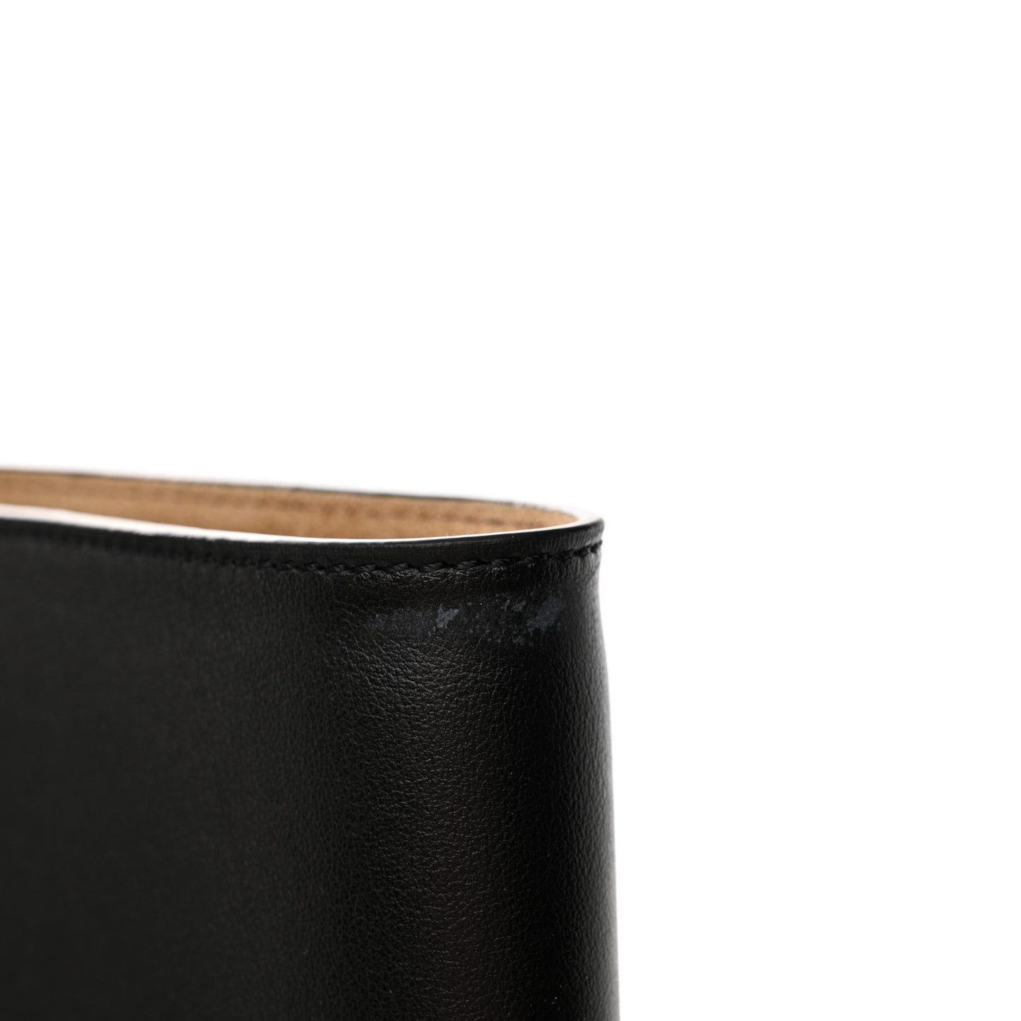 Shiny Calfskin XXL Puzzle Fold Tote Black