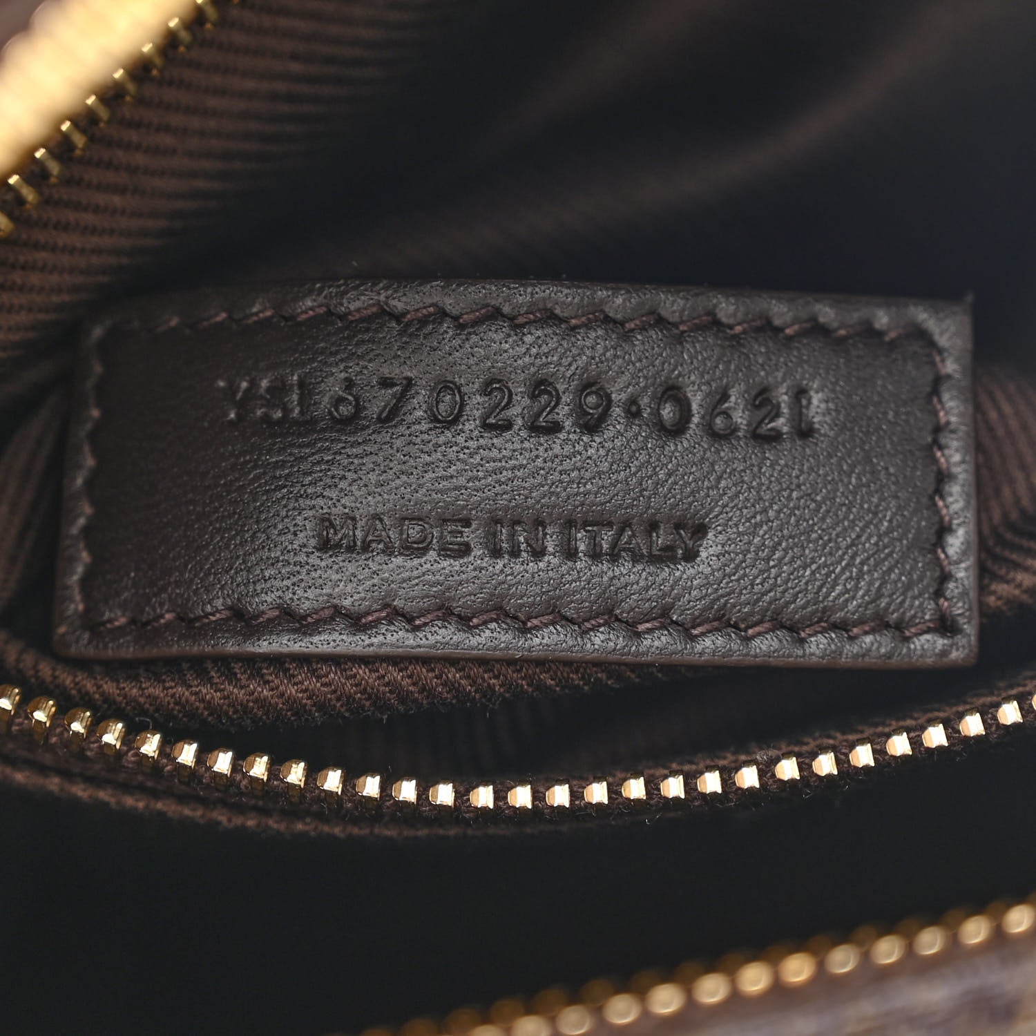 Saint Laurent Canvas Smooth Calfskin Le Monogramme Camera Bag Chestnut 7 of 11