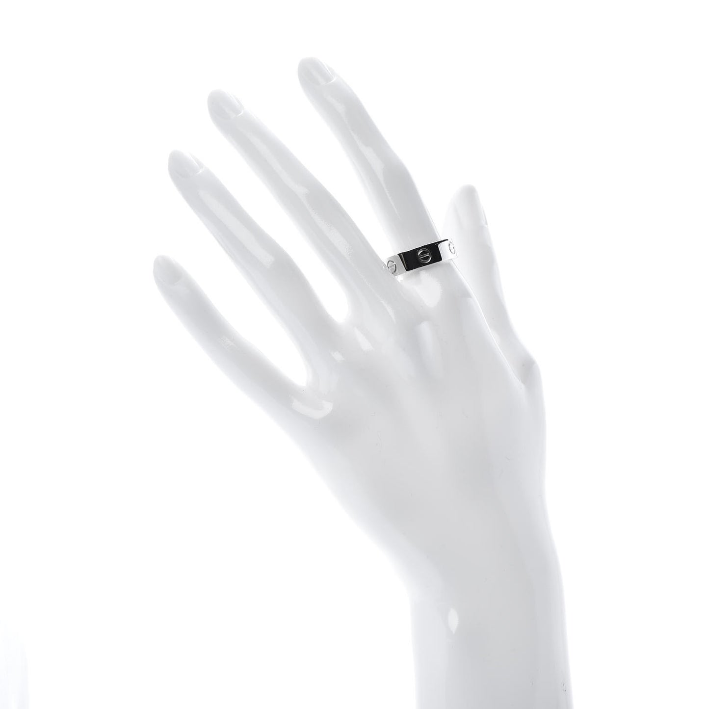 18K White Gold 5.5mm LOVE Ring 57 8