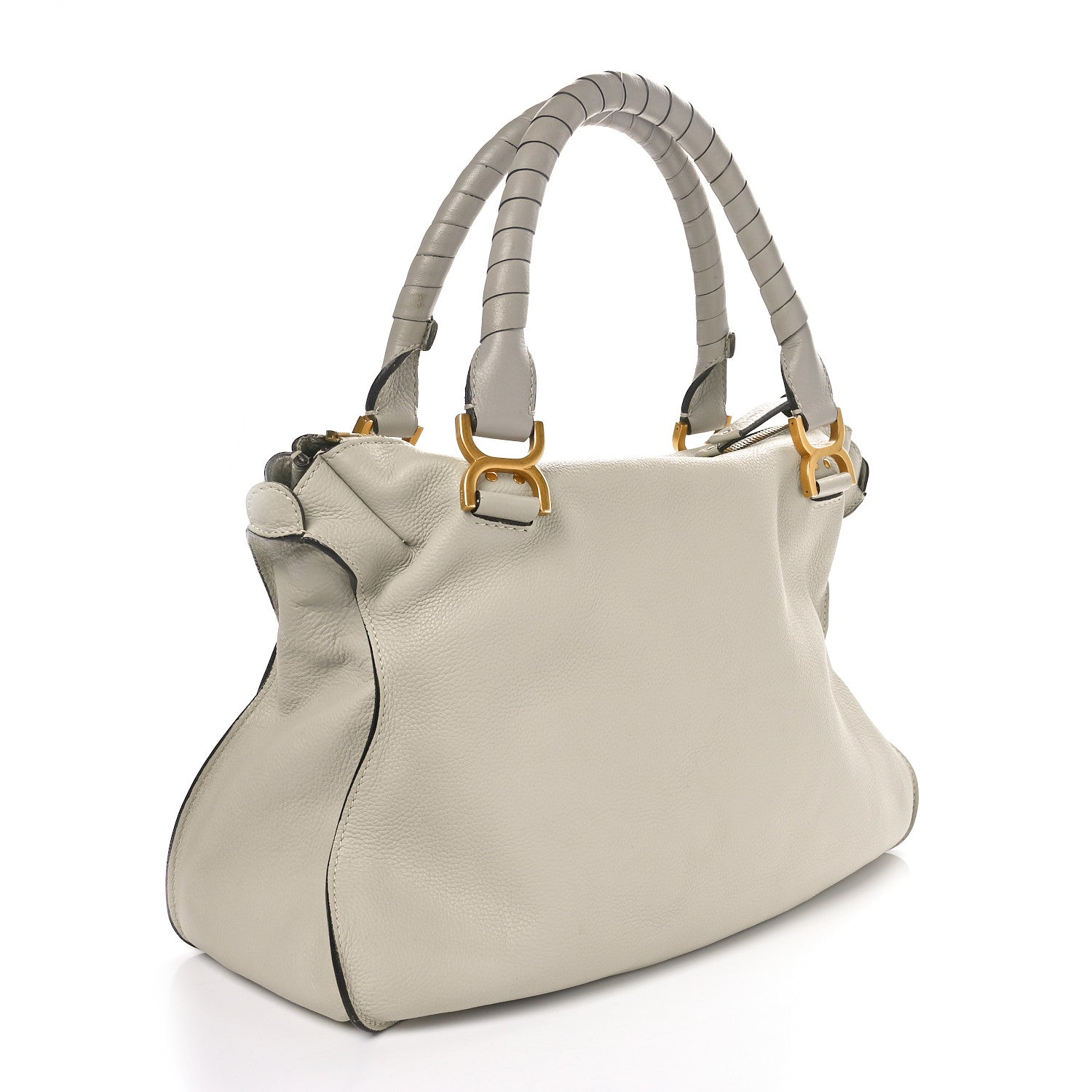 Chloe Calfskin Large Marcie Satchel Dove 3 of 10