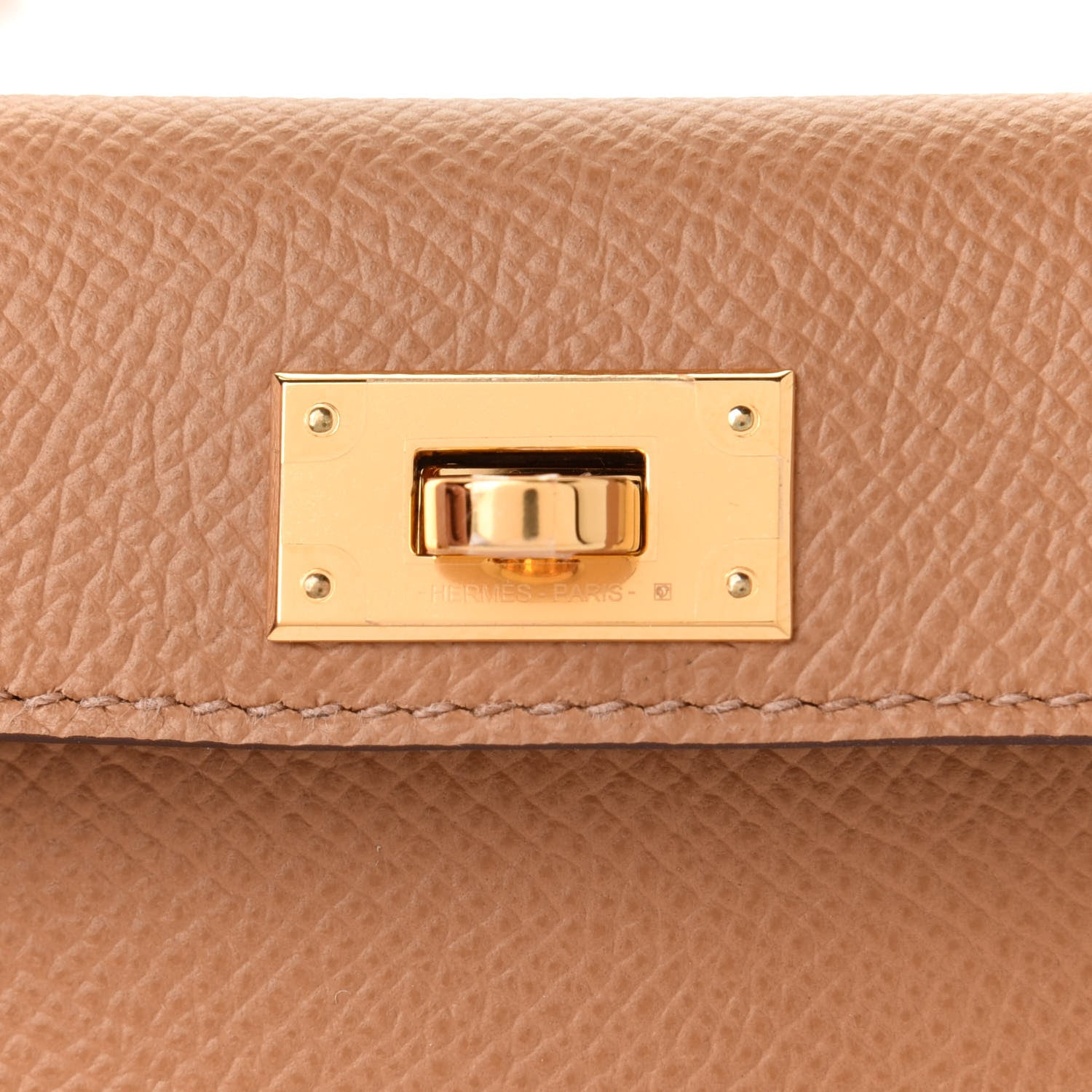 Hermes Swift Epsom Pocket Kelly Shoulder Strap Alezan Biscuit 6 of 7