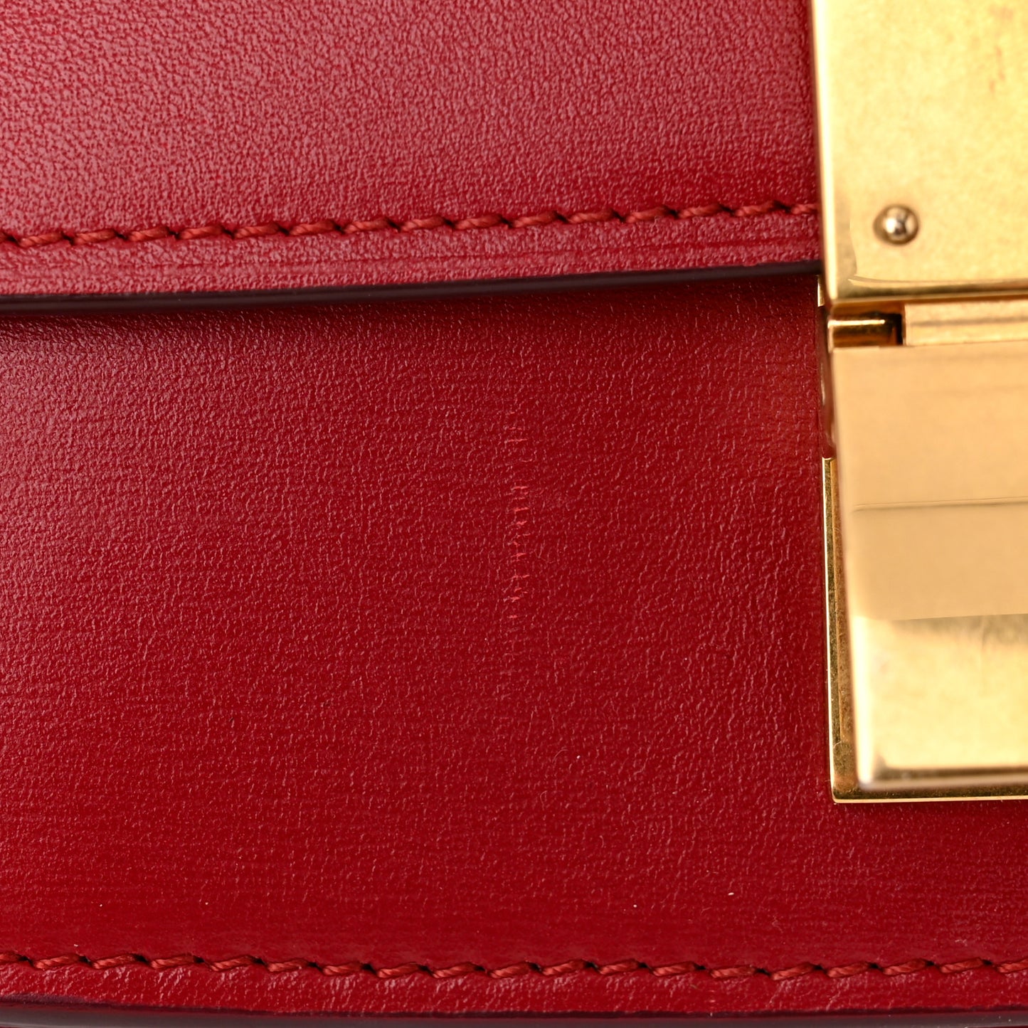Smooth Calfskin Small Classic Box Flap Bag Red