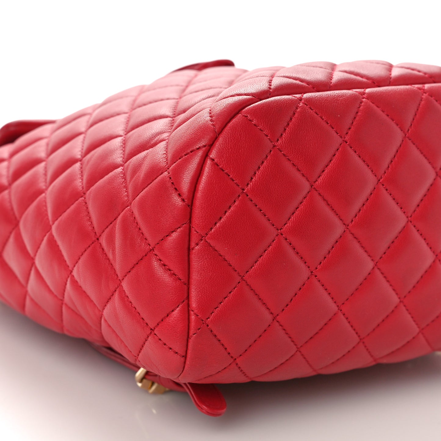 Lambskin Quilted Small Urban Spirit Backpack Red