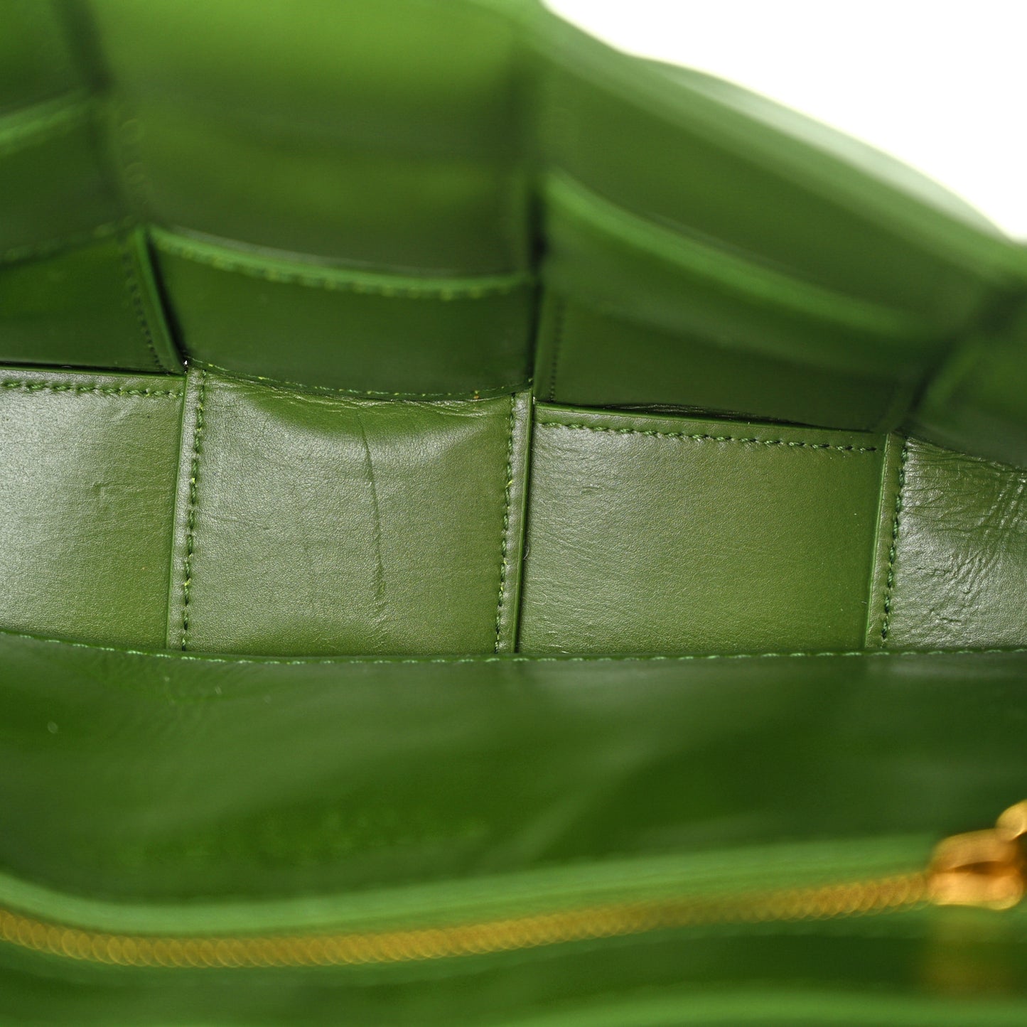 Calfskin Intreccio Plisse Cassette Crossbody Bag Avocado