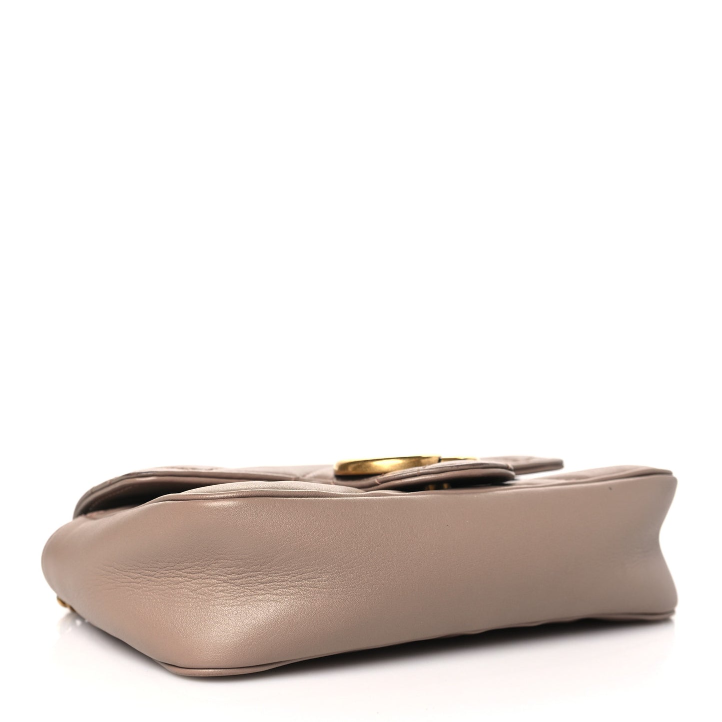 Calfskin Matelasse Super Mini GG Marmont Shoulder Bag Porcelain Rose