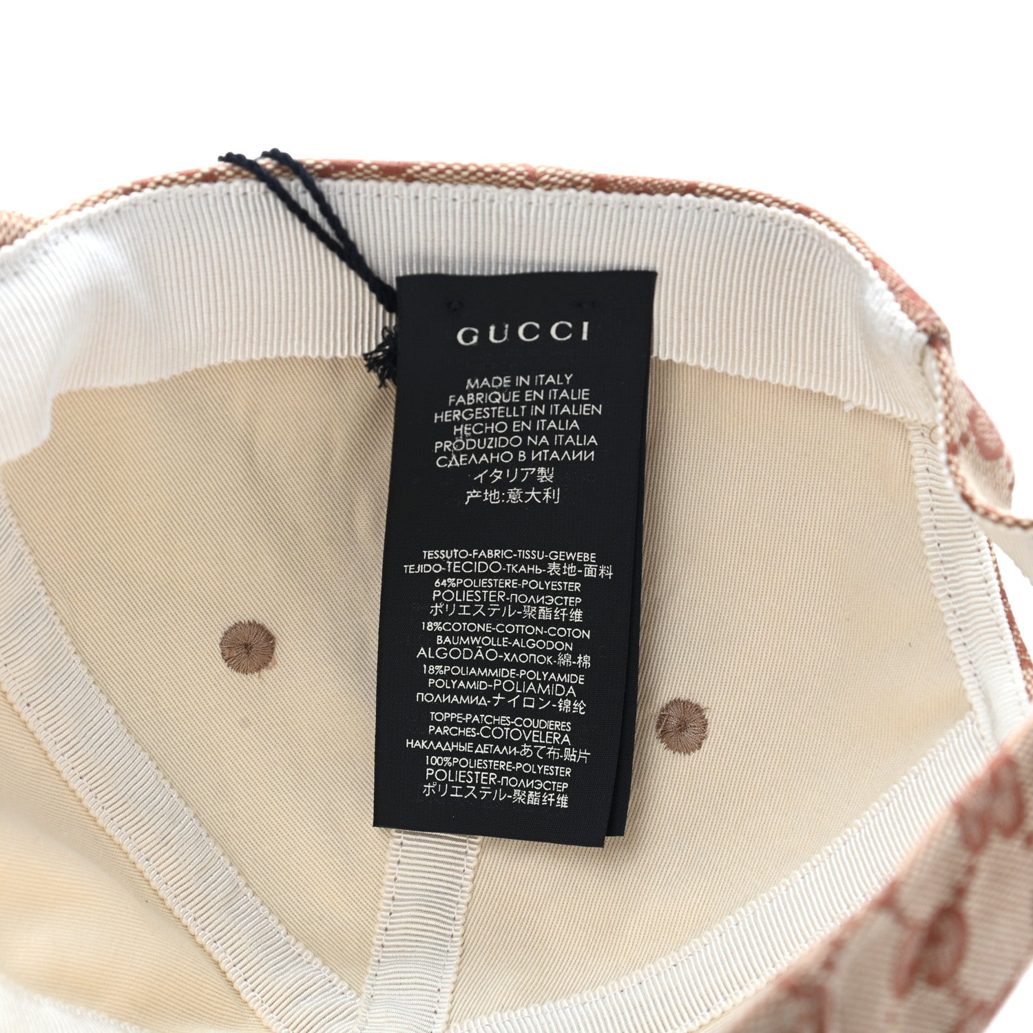 Gucci X MLB Monogram LA Dodgers Baseball Hat 57-61 Beige Ruggine 8 of 11