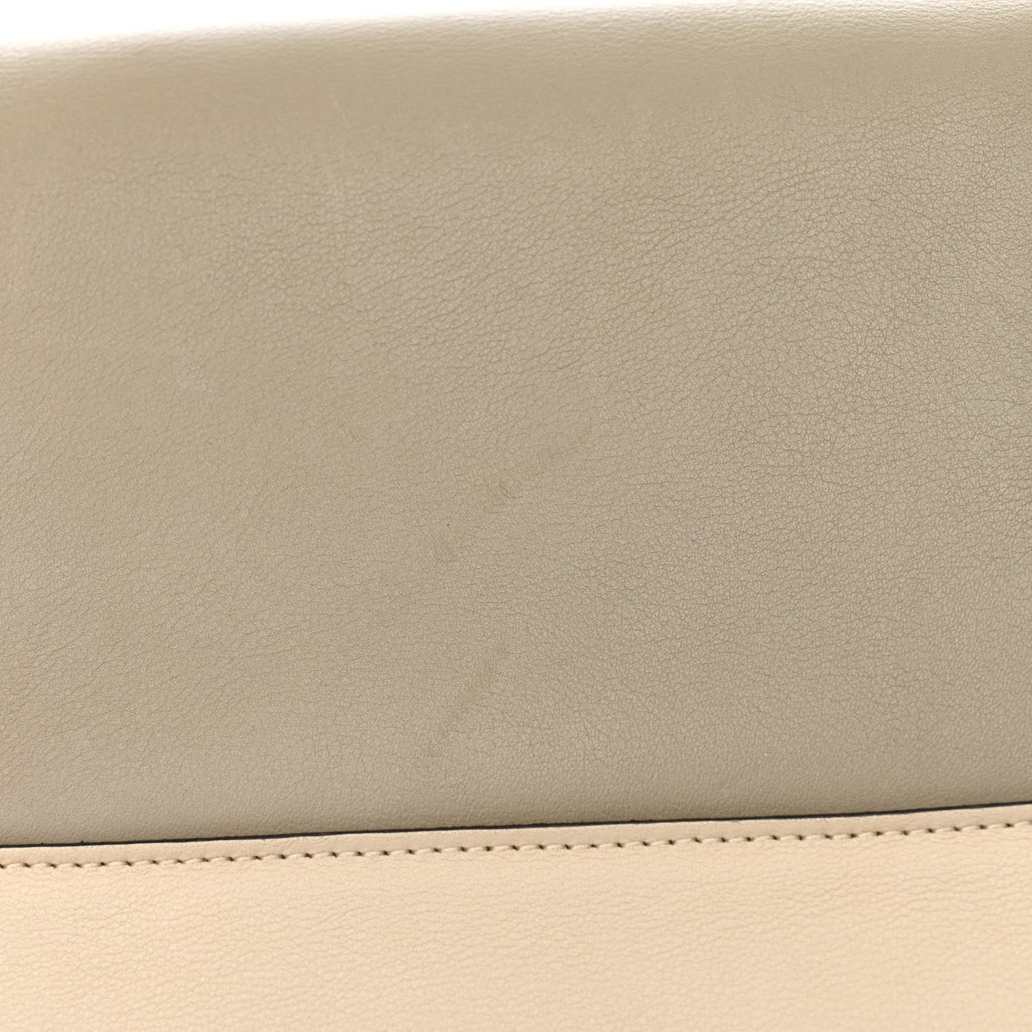 Celine Shiny Smooth Calfskin Medium Frame Shoulder Bag Chalk Mastic 15 of 16