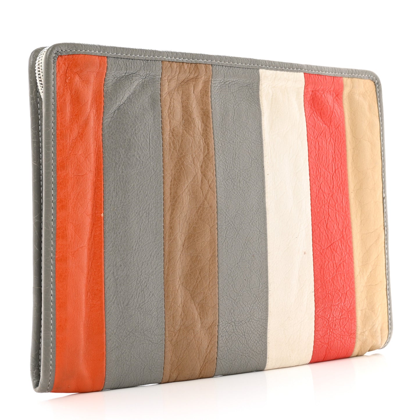 Veau Arena Multicolore Bazar Pouch Beige Orange Taupe