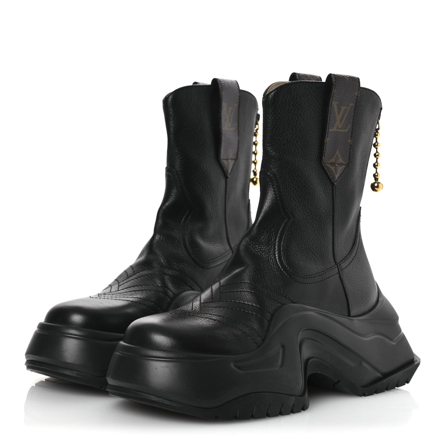 Monogram LV Archlight 2.0 Platform Ankle Boots 38 Black