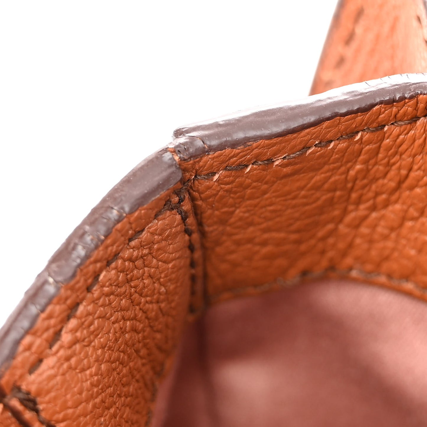 Goatskin Madras Shoulder Bag Cuoio