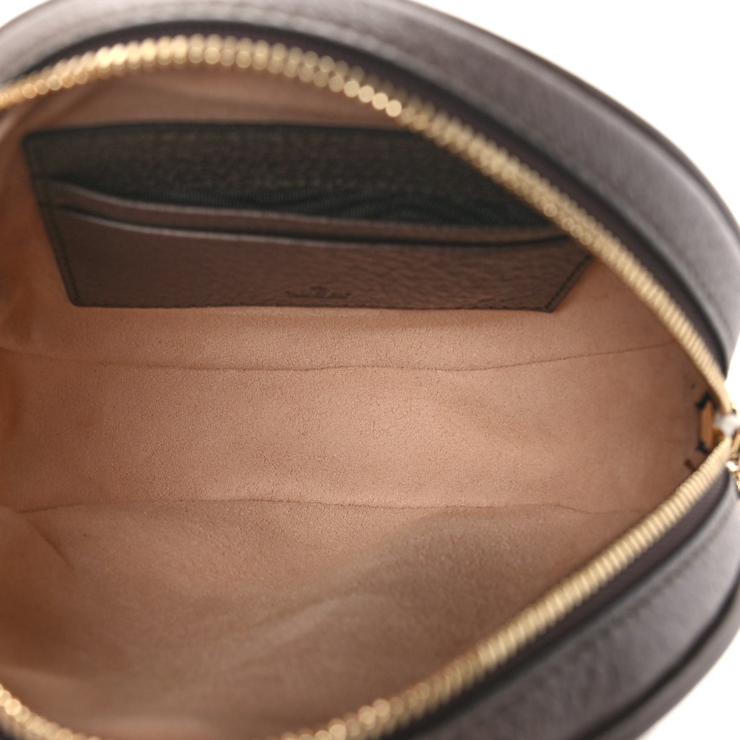 GG Supreme Monogram Web Ophidia Circle Wristlet Beige New Acero