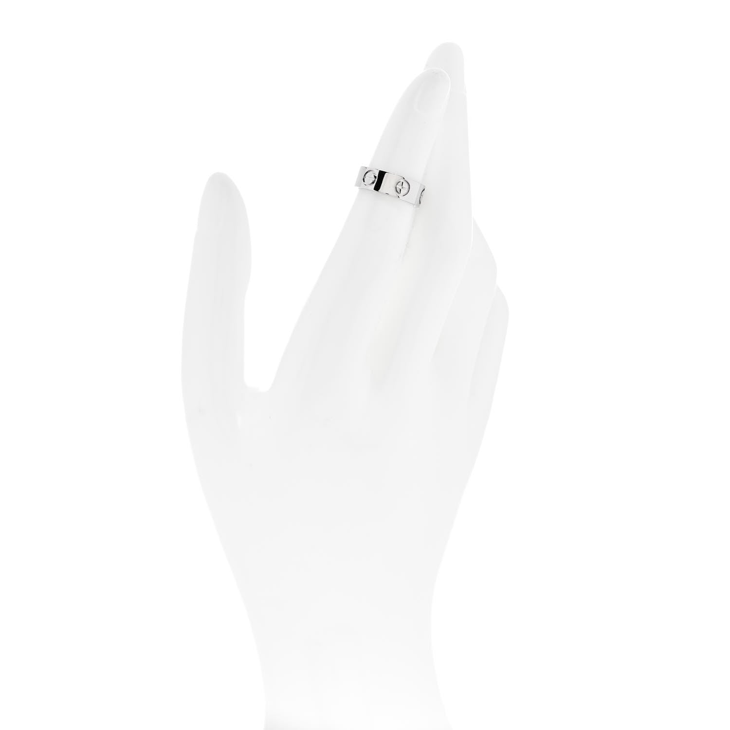 Cartier Platinum 5.5mm LOVE Ring 45 3.25 2 of 6