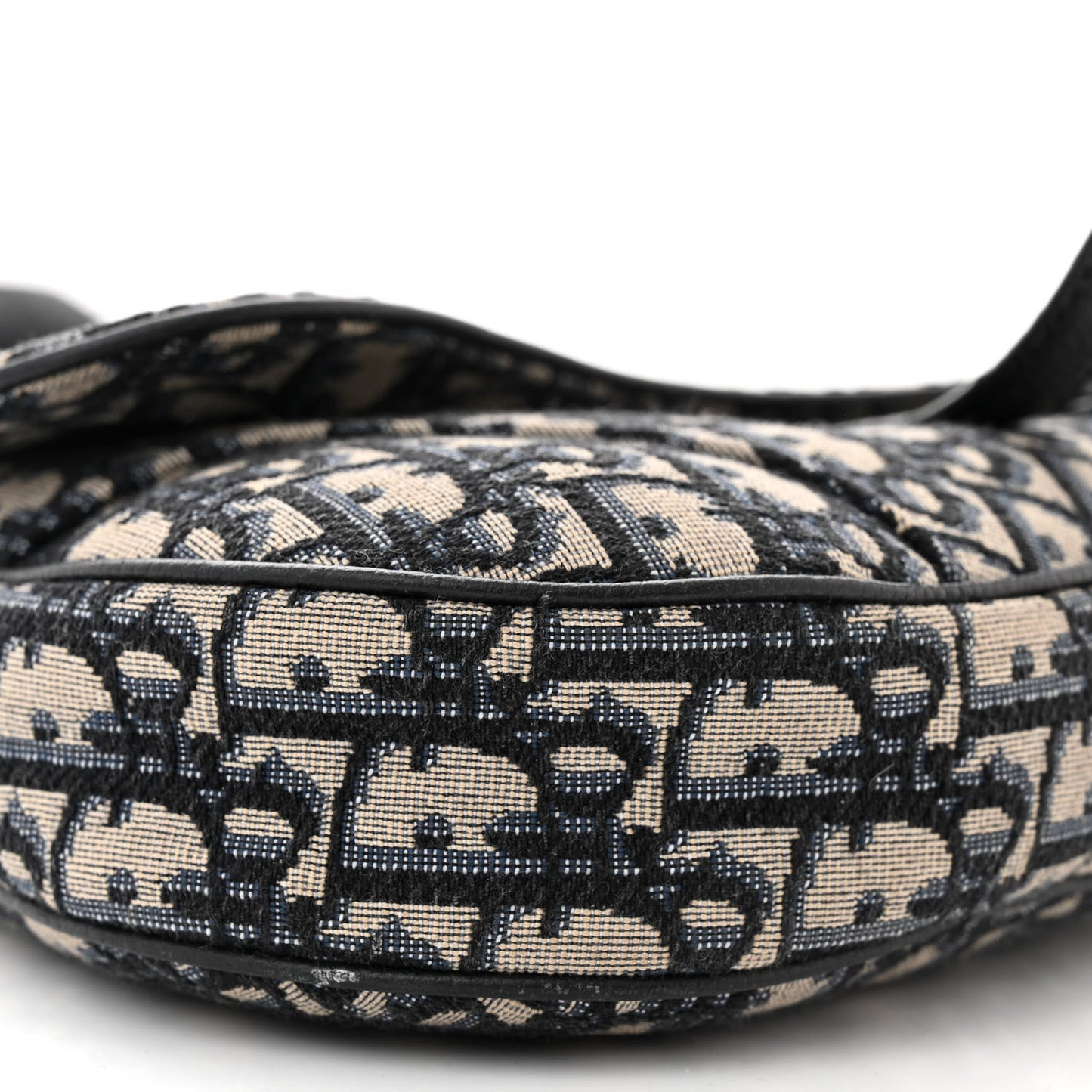 Oblique Mens Saddle Bag Black