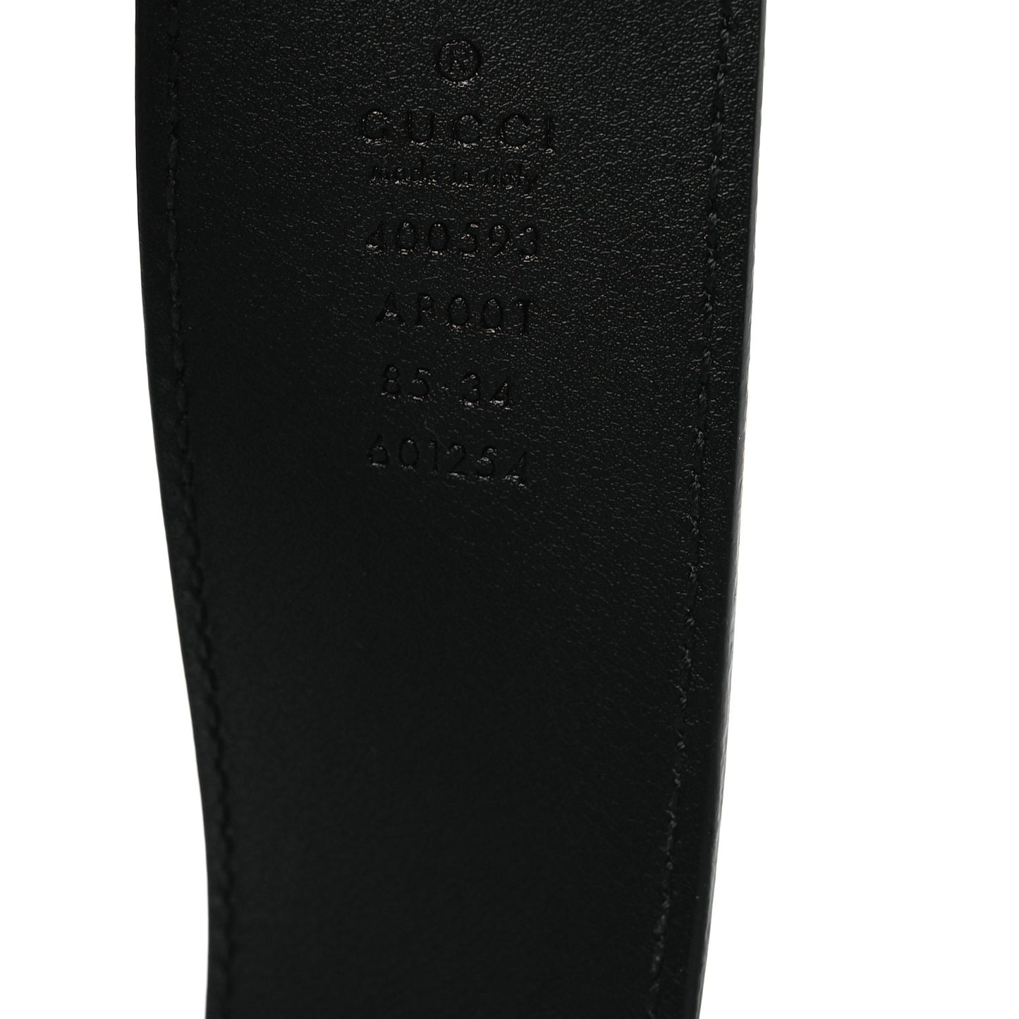 Calfskin Double G 40mm Belt 85 34 Black