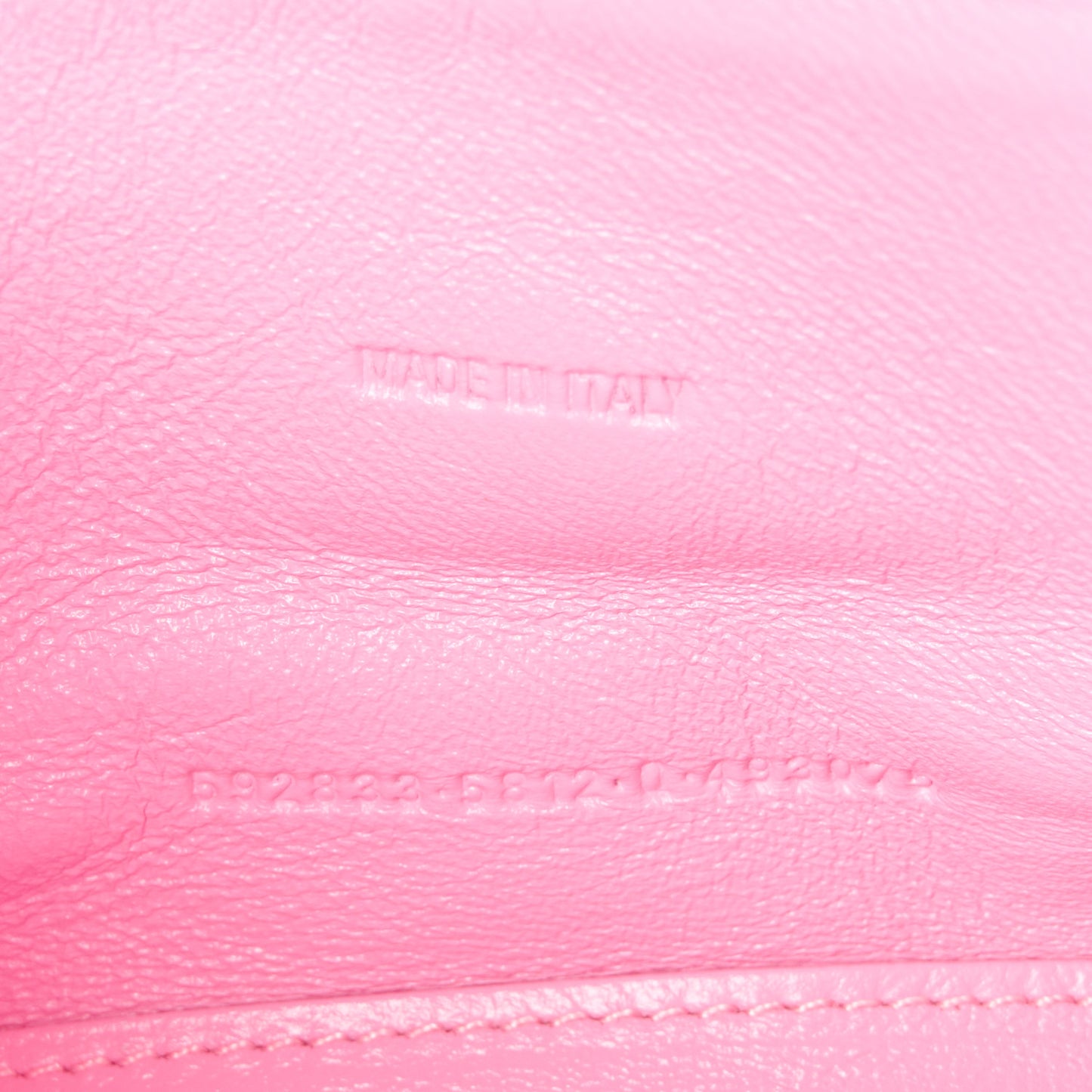 Washed Denim BB Monogram Hourglass Top Handle Bag XS Pink