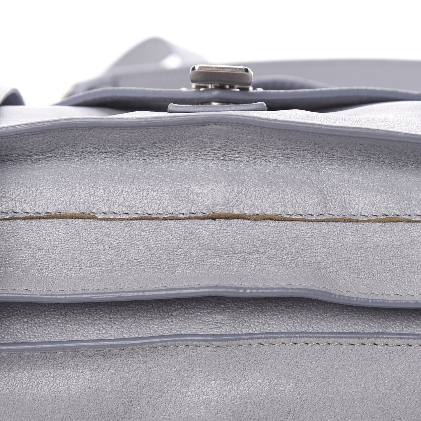 Lambskin Medium PS1 Satchel Concrete Grey