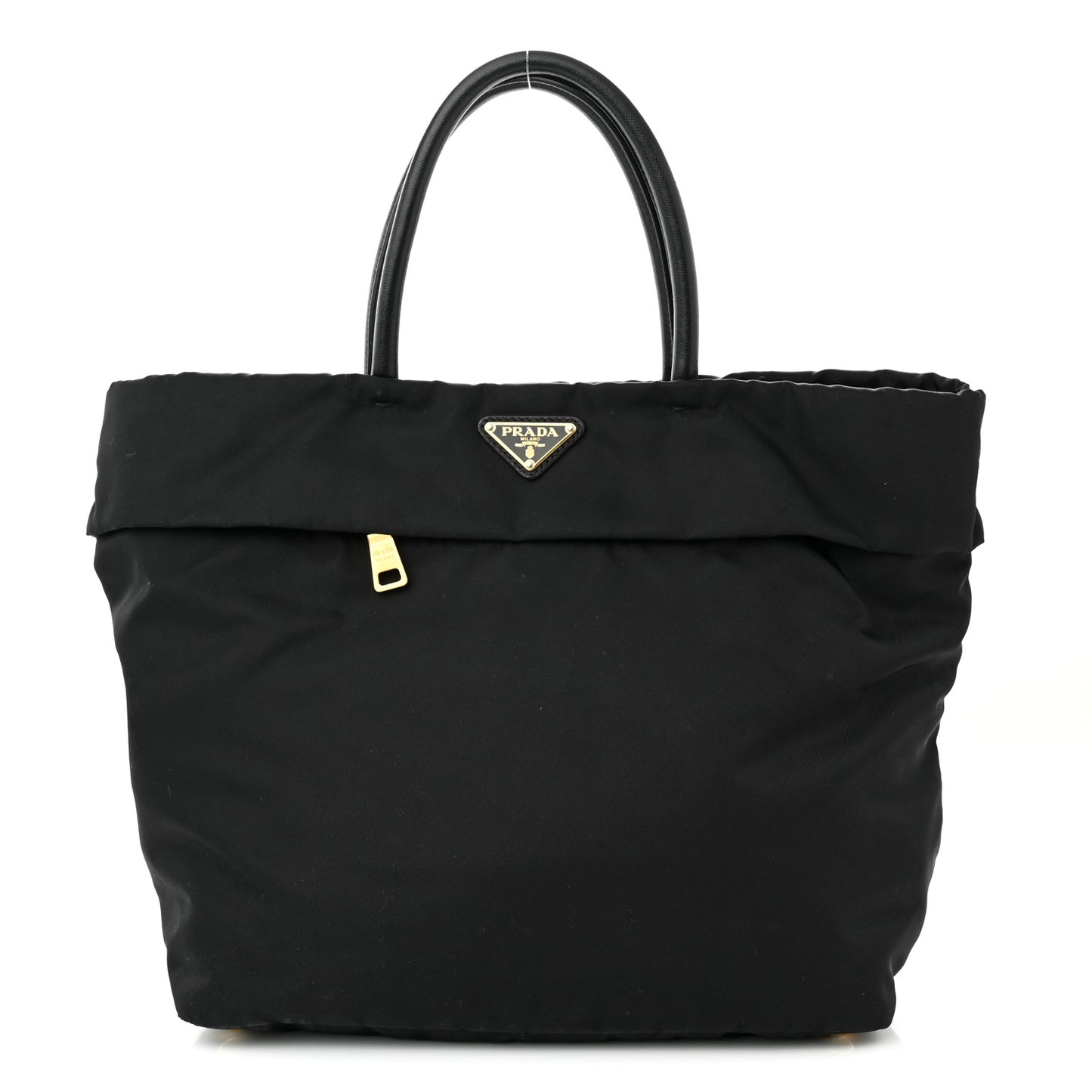 Tessuto Nylon Saffiano Tote Black