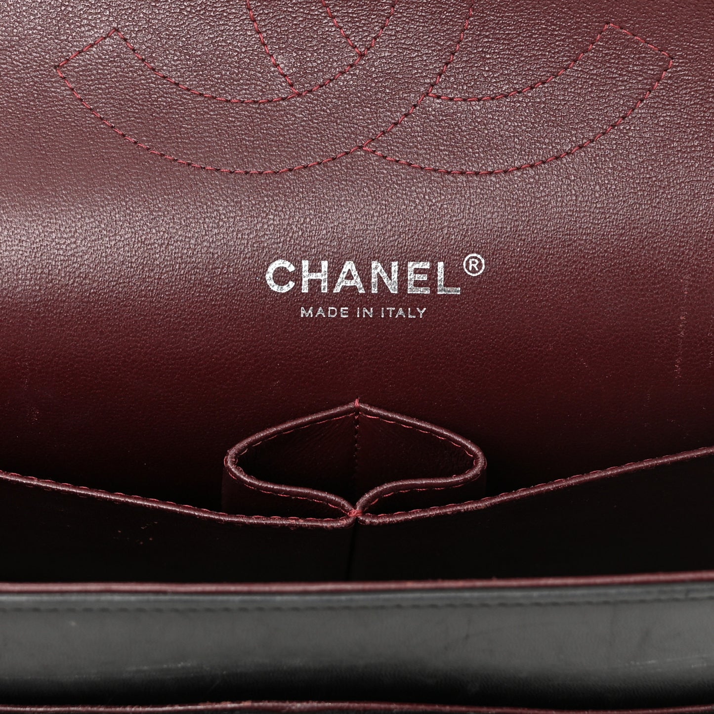 Lambskin Quilted Jumbo Double Flap Black